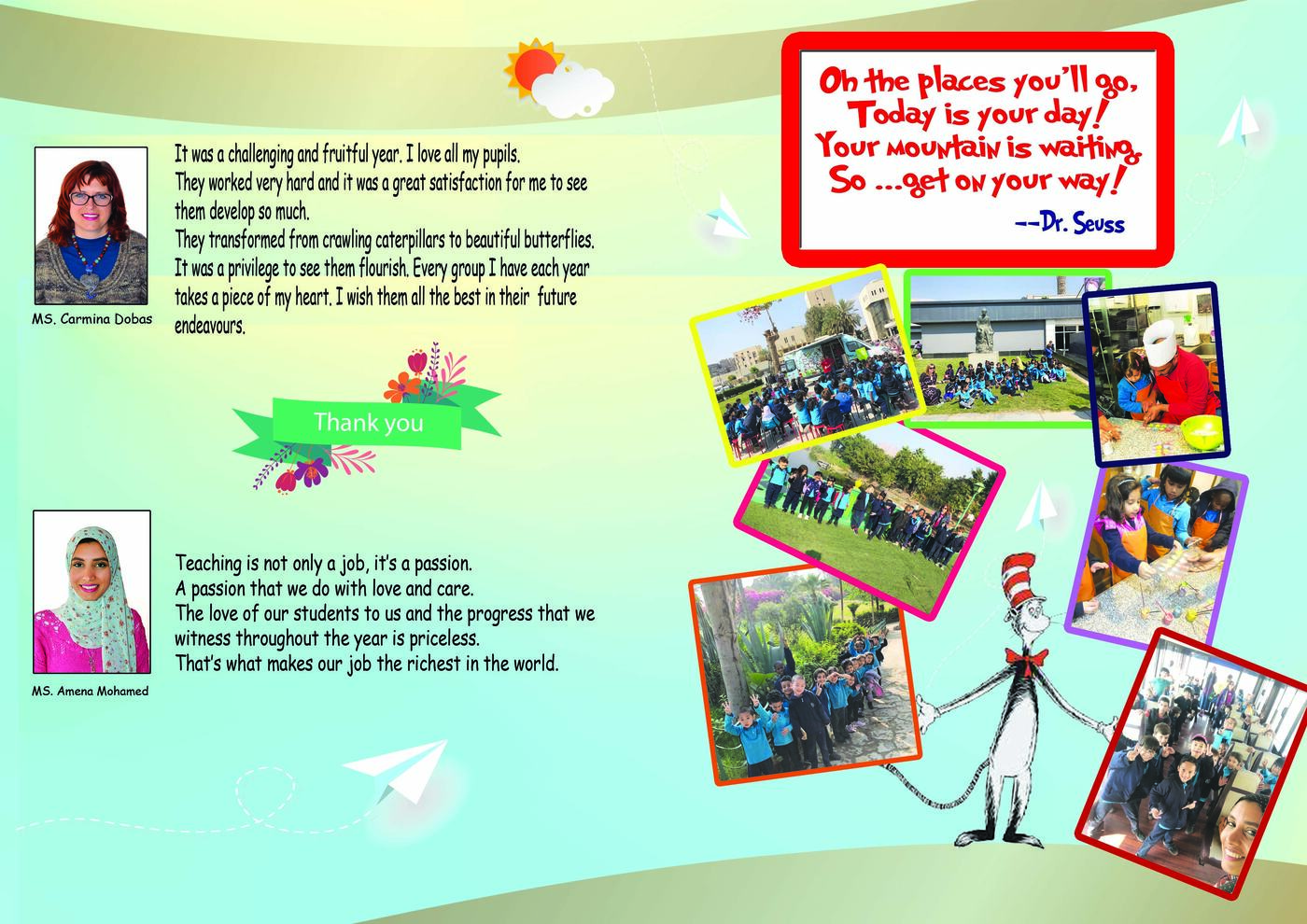 Yearbook page — reward page